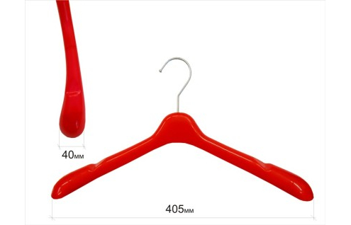 W-40 Плечики для одежды пластиковые 40,5см (красные)